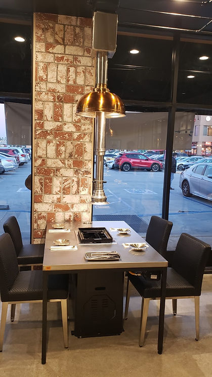 KHOOD-100 - Retractable Korean BBQ Exhaust Hood Set - Jabara 자바라