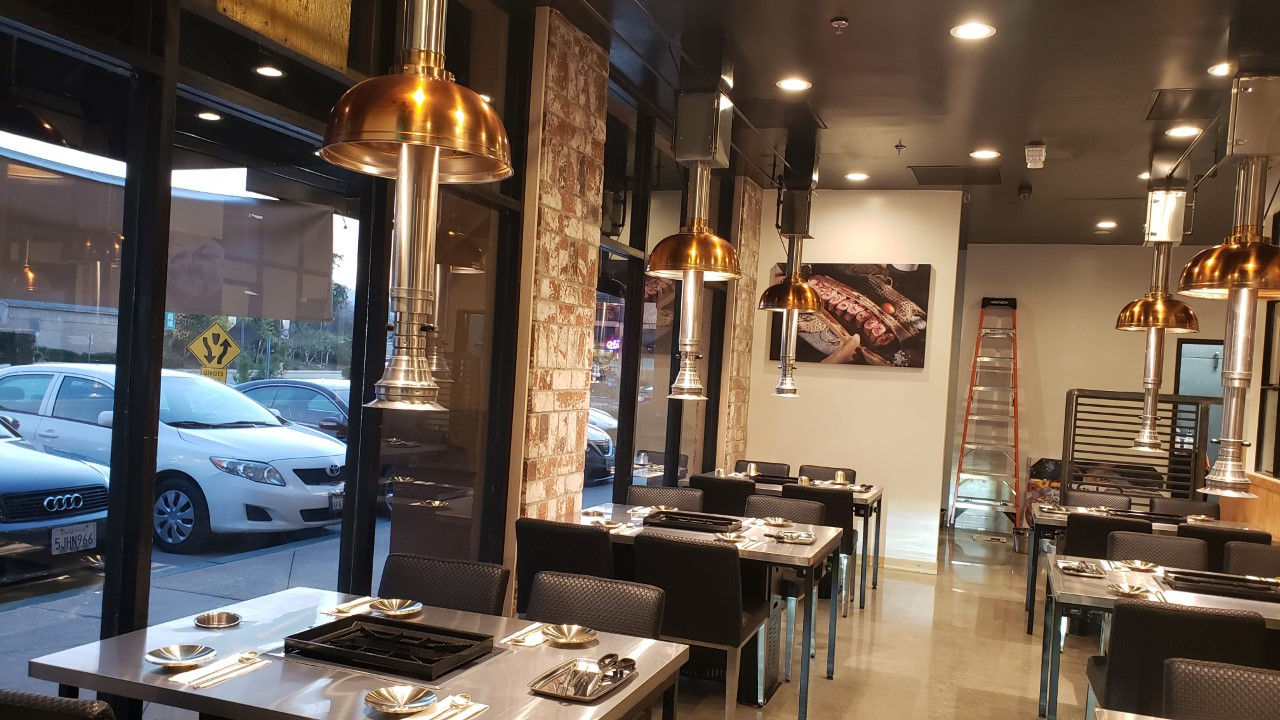 KHOOD-100 - Retractable Korean BBQ Exhaust Hood Set - Jabara 자바라