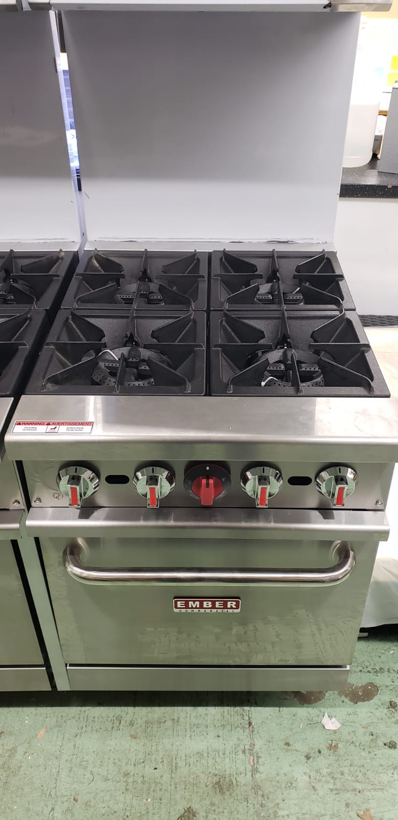 Ember Commercial - EM-4 - 4 Burner 24" Range with Standard Oven