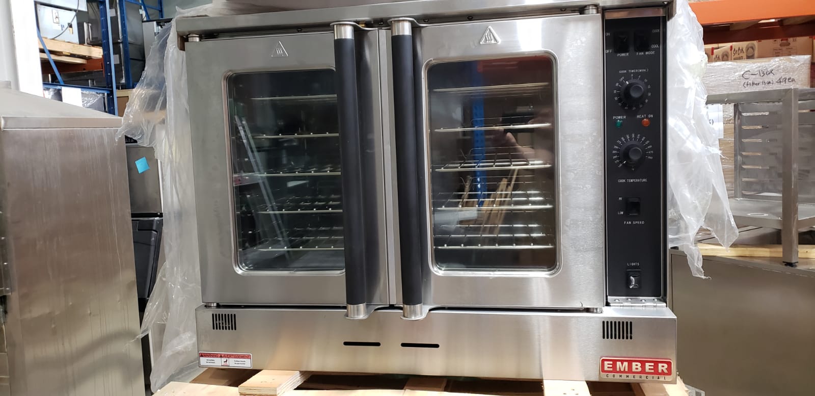 Ember Commercial - EMC-1 - Single Deck Full Size Natural Gas Convection Oven