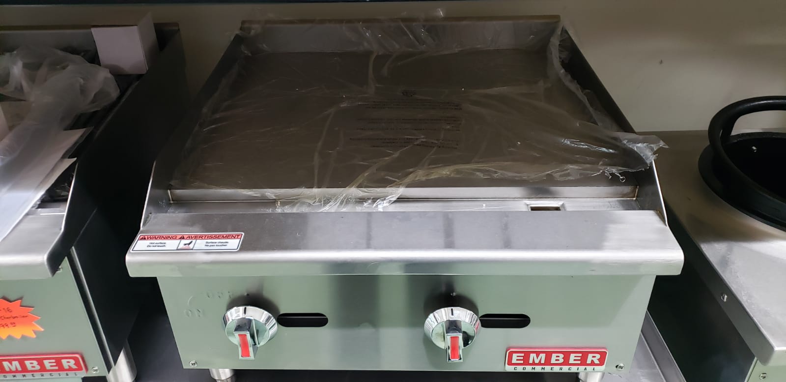 Ember Commercial - EMMG-24 - 24" Gas Countertop Griddle(Flat)