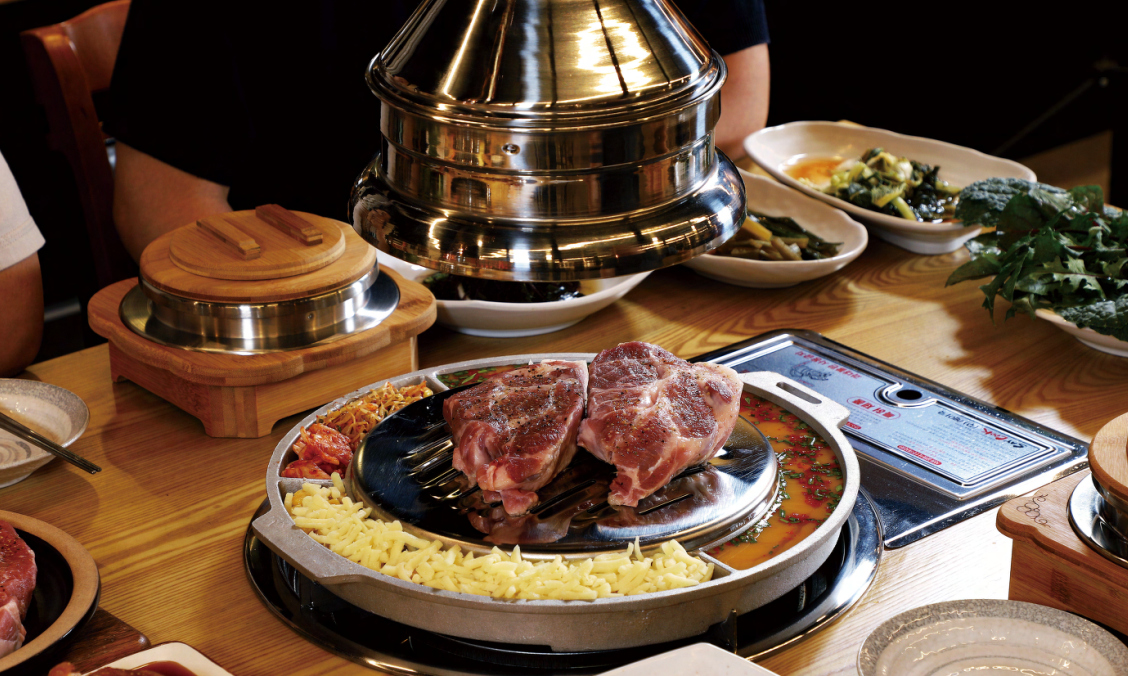 SavorX Lite - Korean BBQ Retractable Exhaust Hood System Set Up-Draft Roaster - Jabara - 자바라 - Gaon - 가온