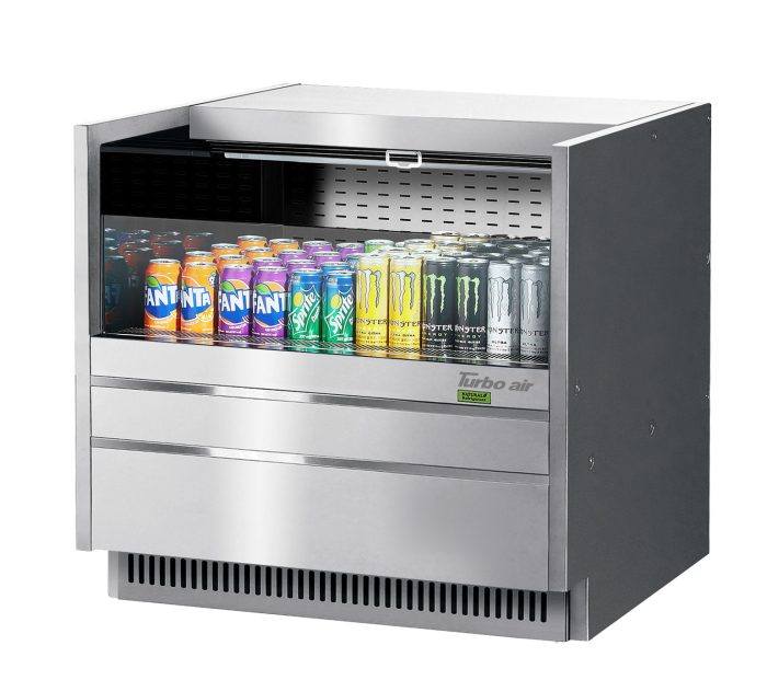 Turbo Air TOM-36UC-S-N TO Series Drop-In Horizontal Open Display Case
