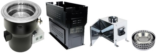 SAYCOOK DB-2017G Down-Draft Gas Roaster w/ SC-9700 Hood Box Table Stand & Filter Box - Korean BBQ Grill - Smokeless, Easy to Clean - NO TABLE TOP