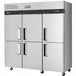 Turbo Air M3F72-6-N M3 Series Solid Half Door Reach In Freezer