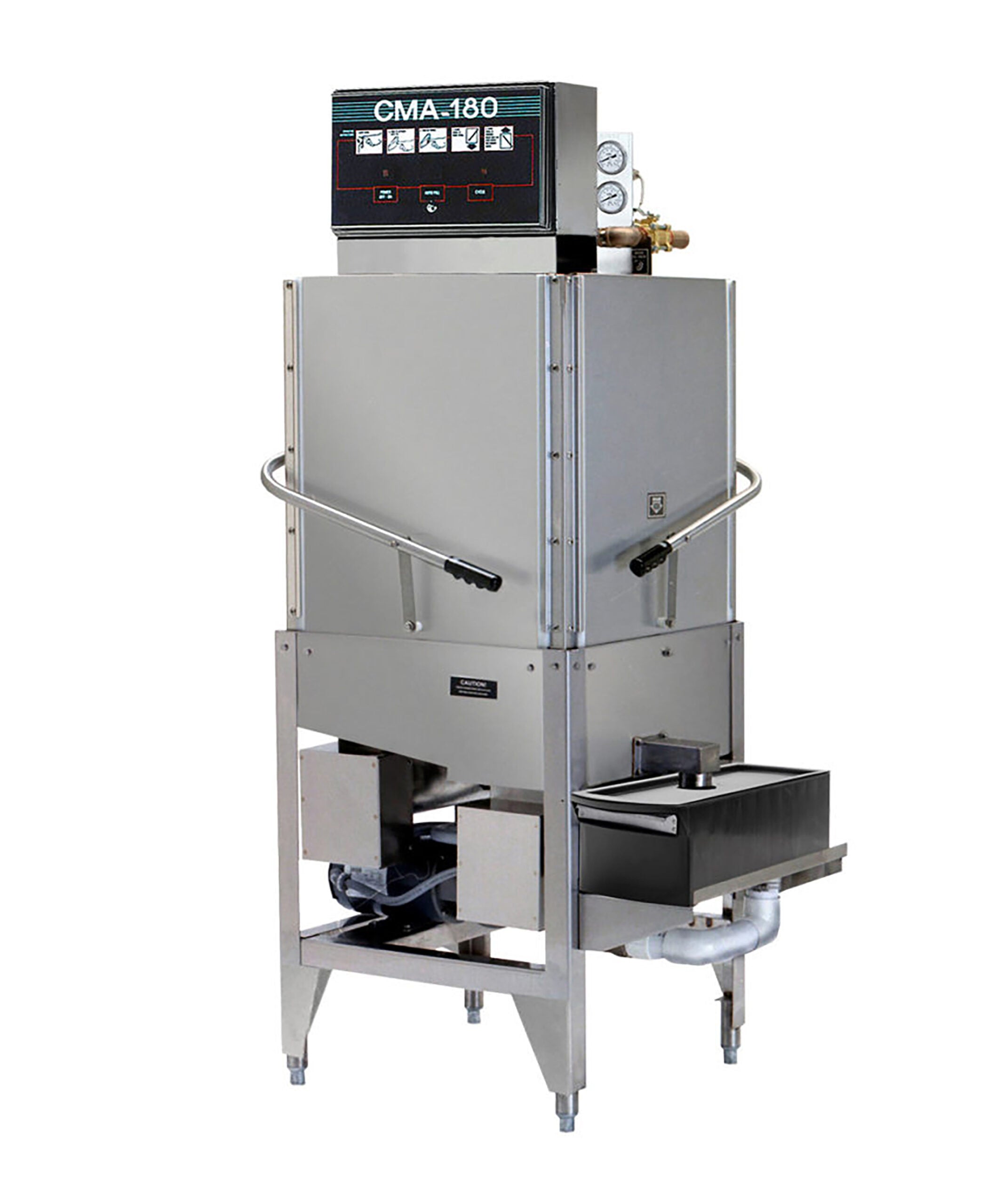 CMA Dishmachines CMA-180C Single Rack High Temperature Corner Dishwasher with Booster Heater - 208/240V, 3 Phase