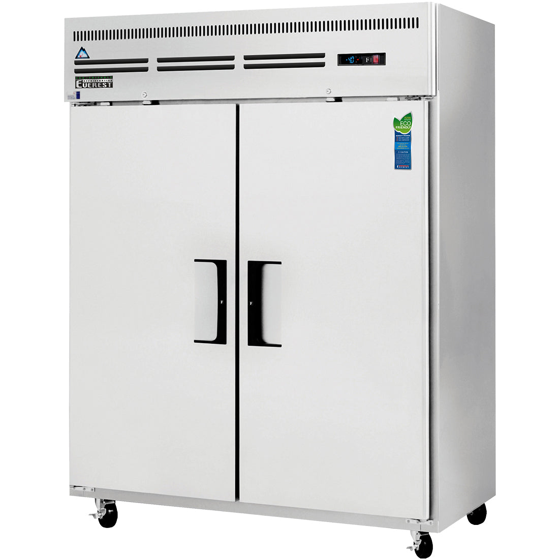 Everest ES Series-ESWF2 Two Section Solid Door Upright Reach-In Freezer - 55 Cu. Ft.