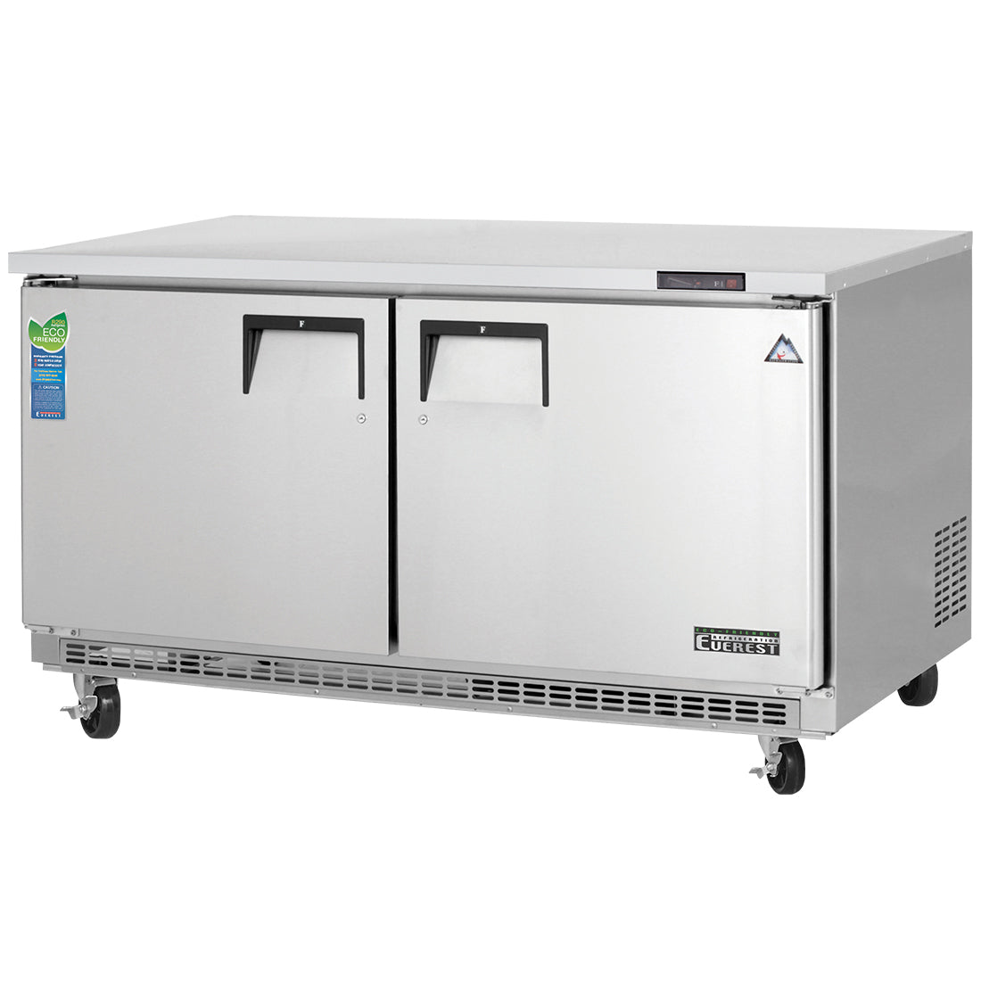 Everest ET Series-ETBWF2 Two Section Back Mount Undercounter Freezer - 18 Cu. Ft.