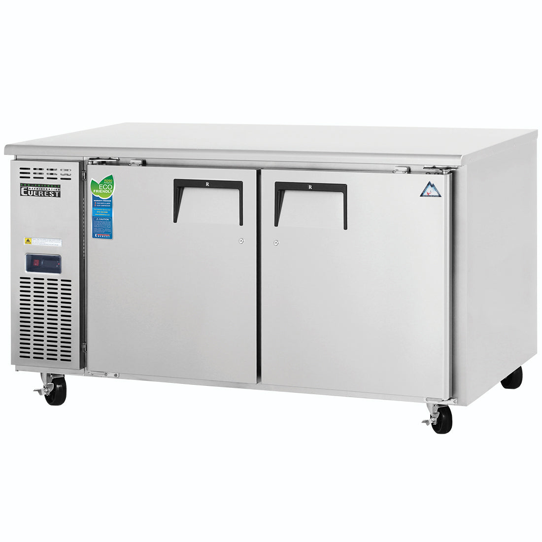 Everest ET Series-ETWR2 Two Section Side Mount Undercounter Refrigerator - 18 Cu. Ft.