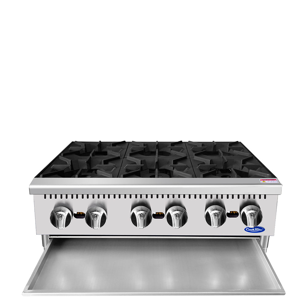 Atosa Cookrite - ACHP-6 - 36″ Six (6) Burner Hot Plate