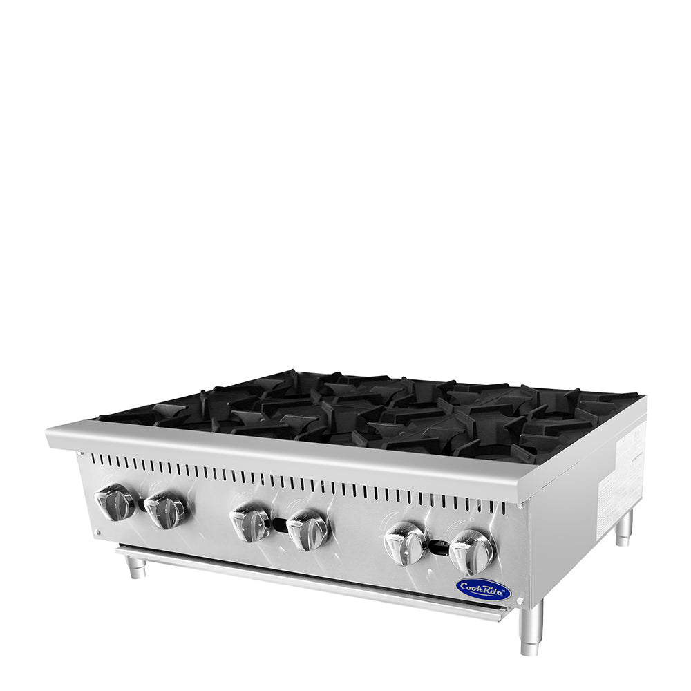 Atosa Cookrite - ACHP-6 - 36″ Six (6) Burner Hot Plate