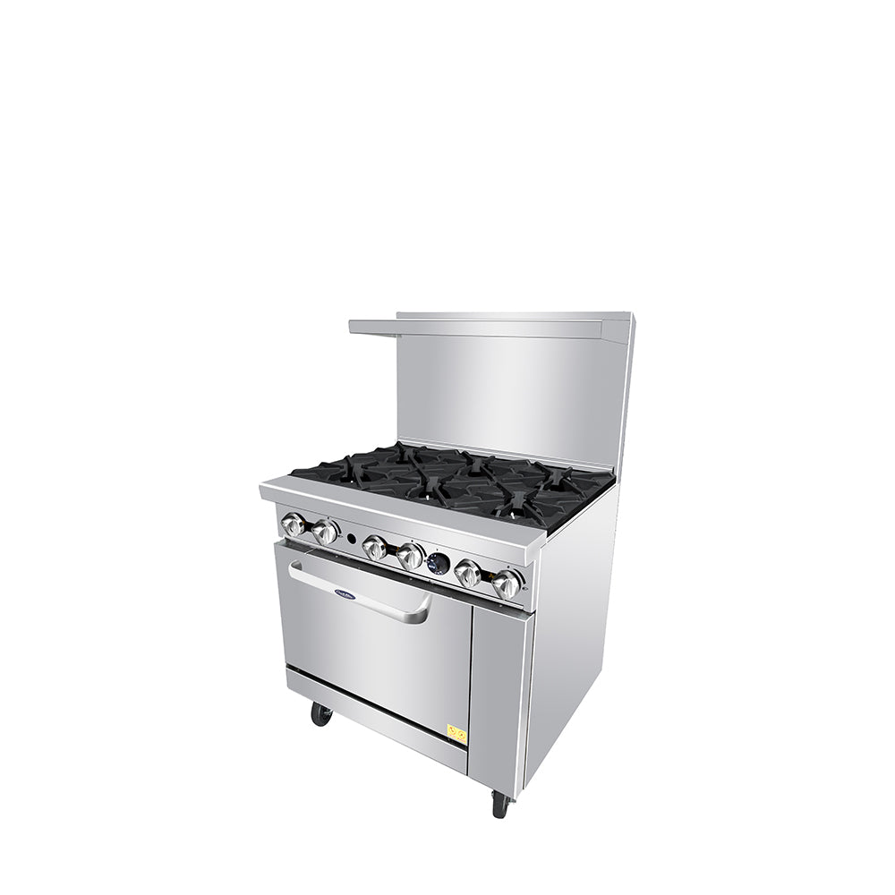Atosa Cookrite - AGR-6B - 36″ Gas Range with Six (6) Open Burners