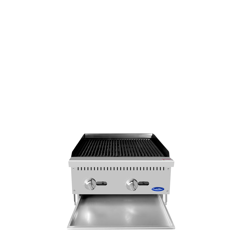 Atosa Cookrite - ATCB-24 - 24″ Char Rock Broiler