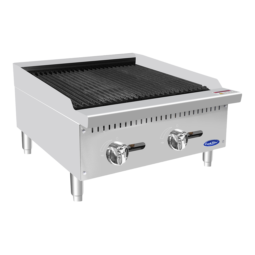 Atosa Cookrite - ATCB-24 - 24″ Char Rock Broiler