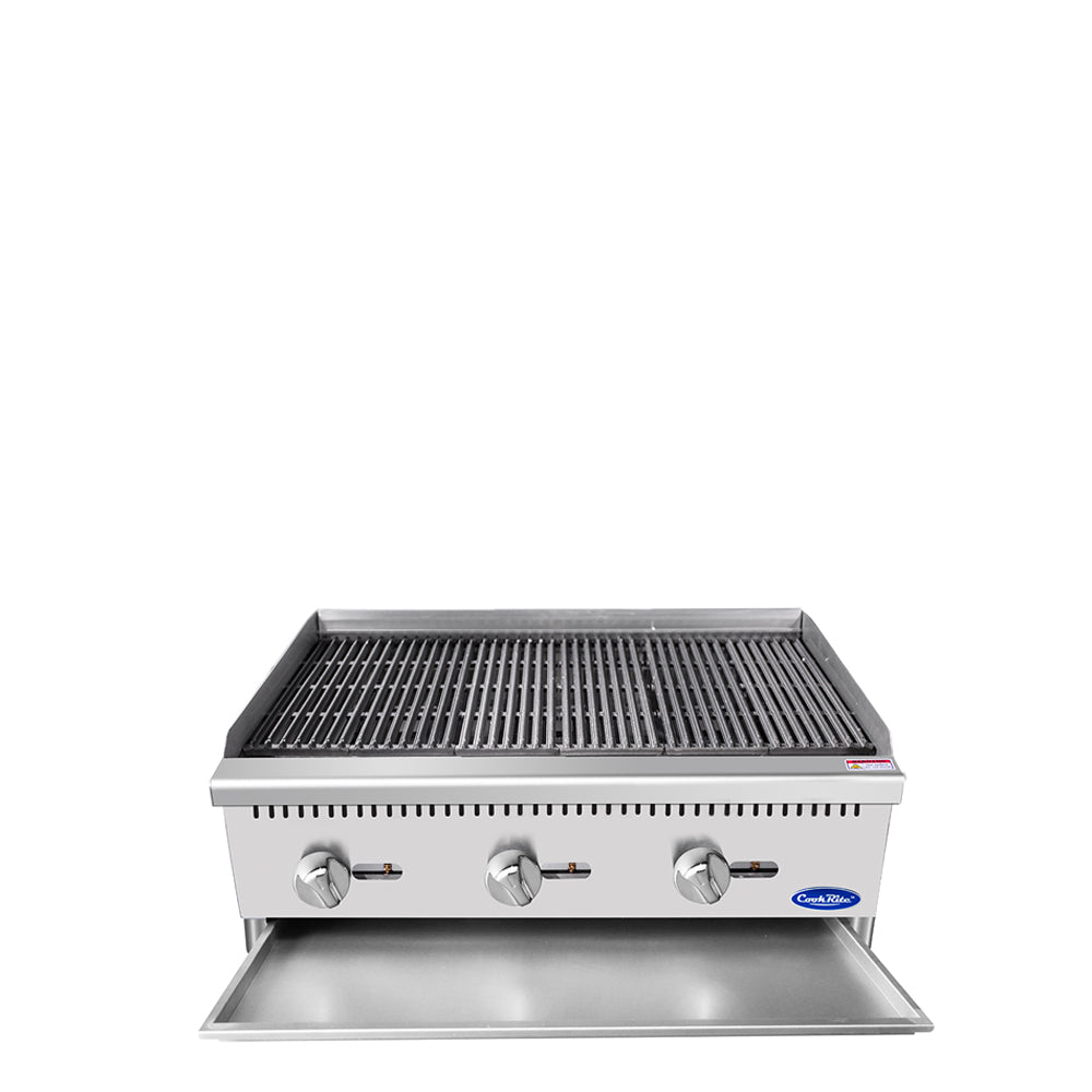 Atosa Cookrite - ATCB-36 - 36″ Char Rock Broiler