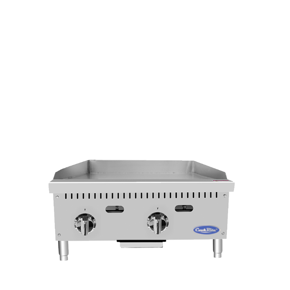 Atosa Cookrite - ATTG-24 - 24″ Thermostatic Griddle with 1″ Griddle Plate