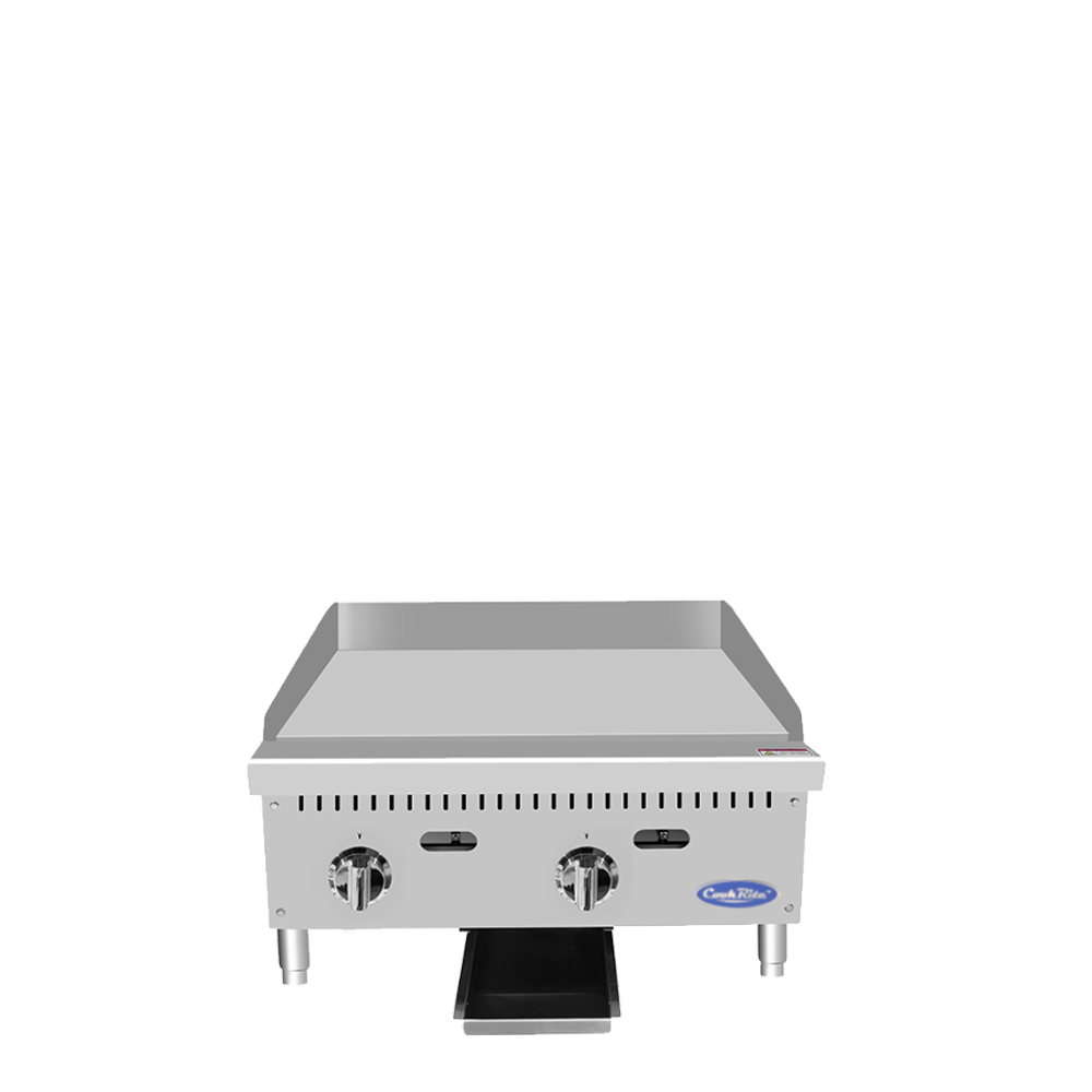 Atosa Cookrite - ATTG-24 - 24″ Thermostatic Griddle with 1″ Griddle Plate