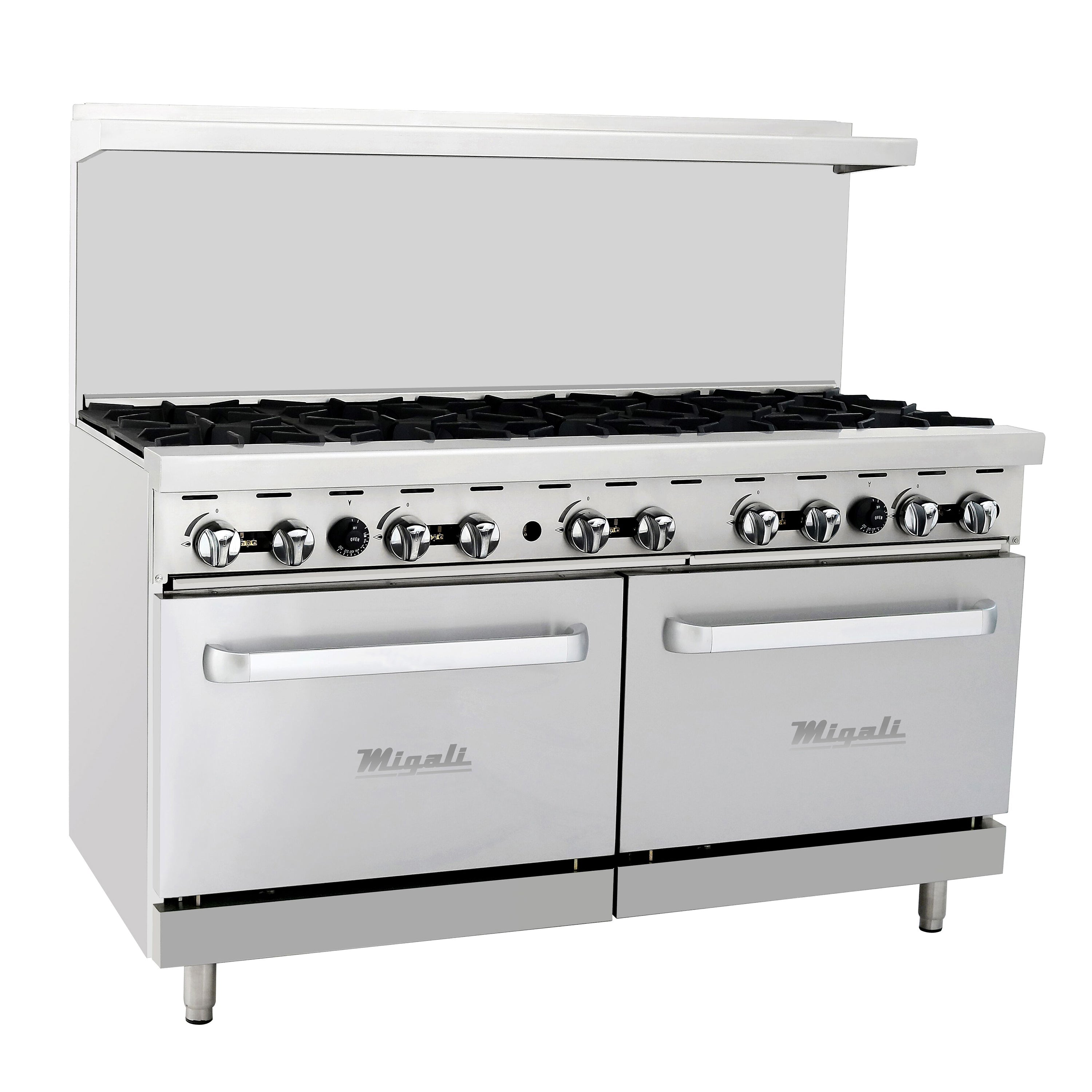 Migali 10 Burner, Range and 2 Ovens