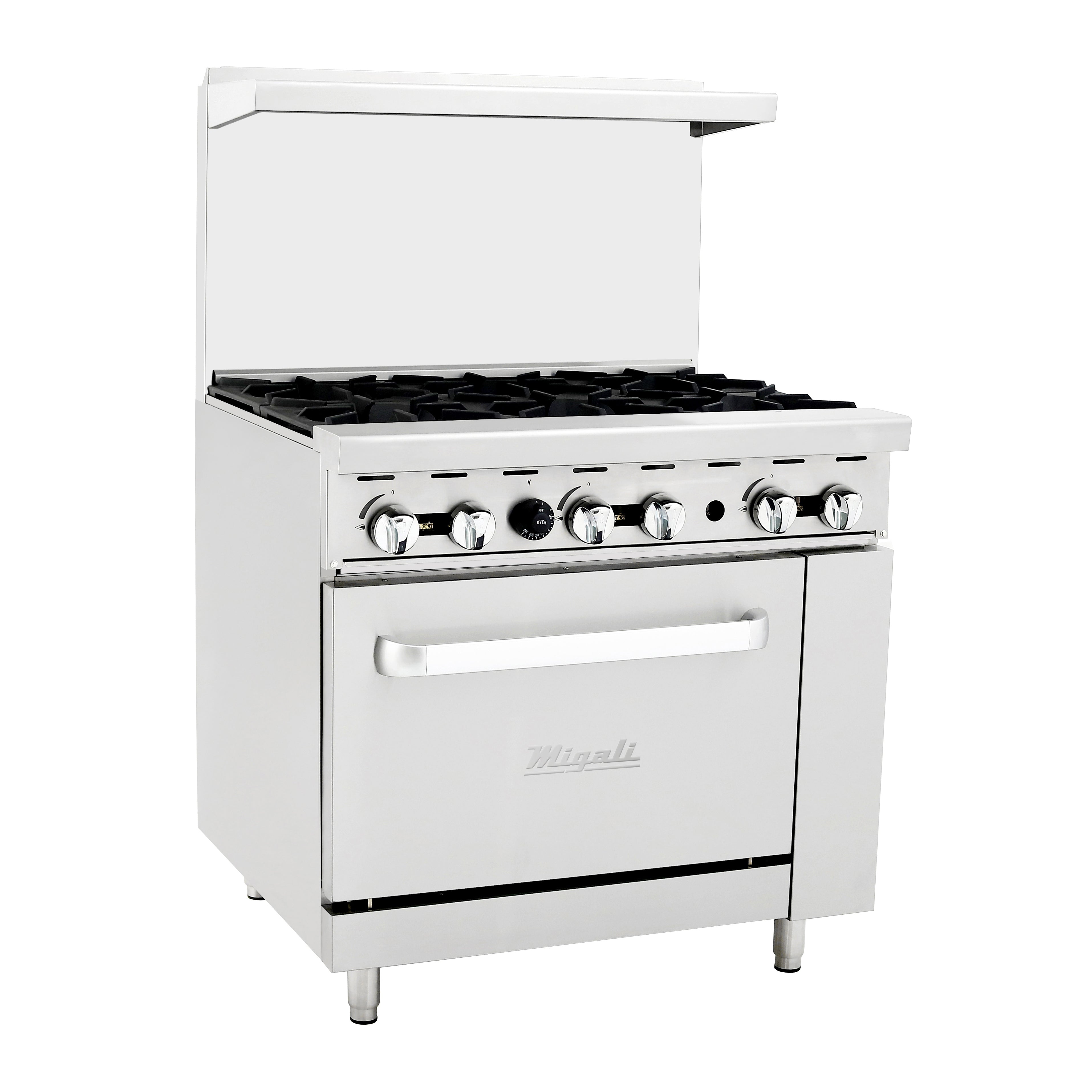 Migali 6 Burner, Range and Oven