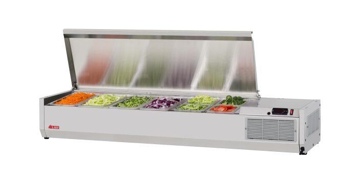 Turbo Air CTST-1500-13-N CT Series Refrigerated Countertop Pan Rail