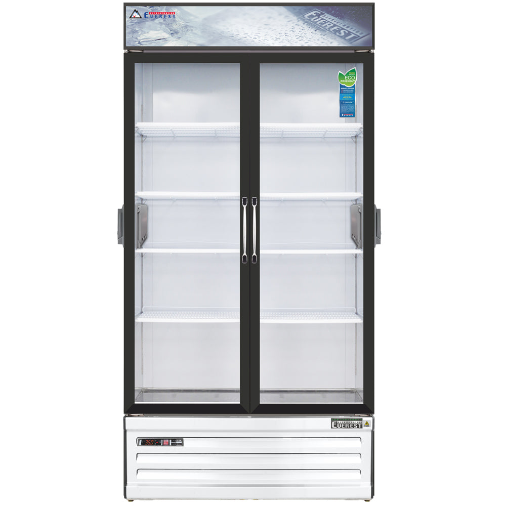 Everest EM Series-EMSGR33C White Double Swing Glass Door Chromatography Refrigerator - 36 Cu. Ft.