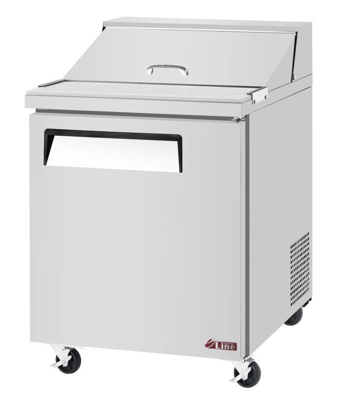 Turbo Air EST-28-N6-V ES Series 27" One Section Sandwich / Salad Prep Table, 7 cu. ft.