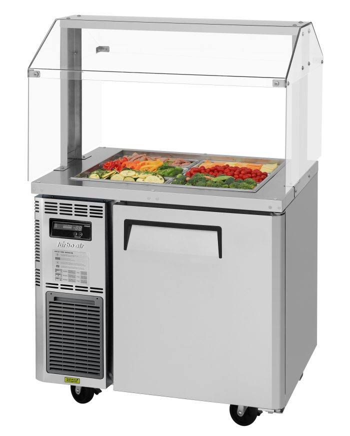 Turbo Air JBT-36-N JB Series 35" Stainless Steel Refrigerated Buffet Display Table