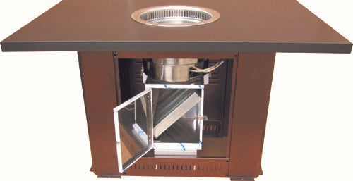 JSDR-300 Round Down-Draft Grill - Full Set (Table + Burner)