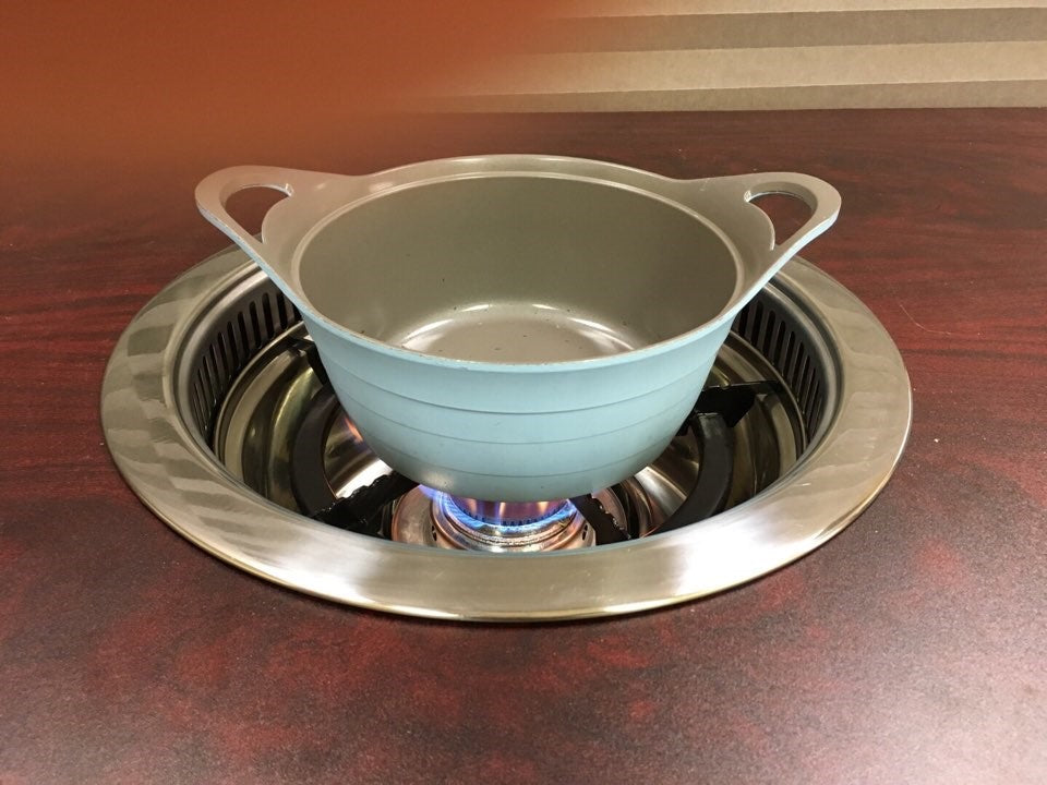 JSDR-300 Round Down-Draft Grill - Full Set (Table + Burner)