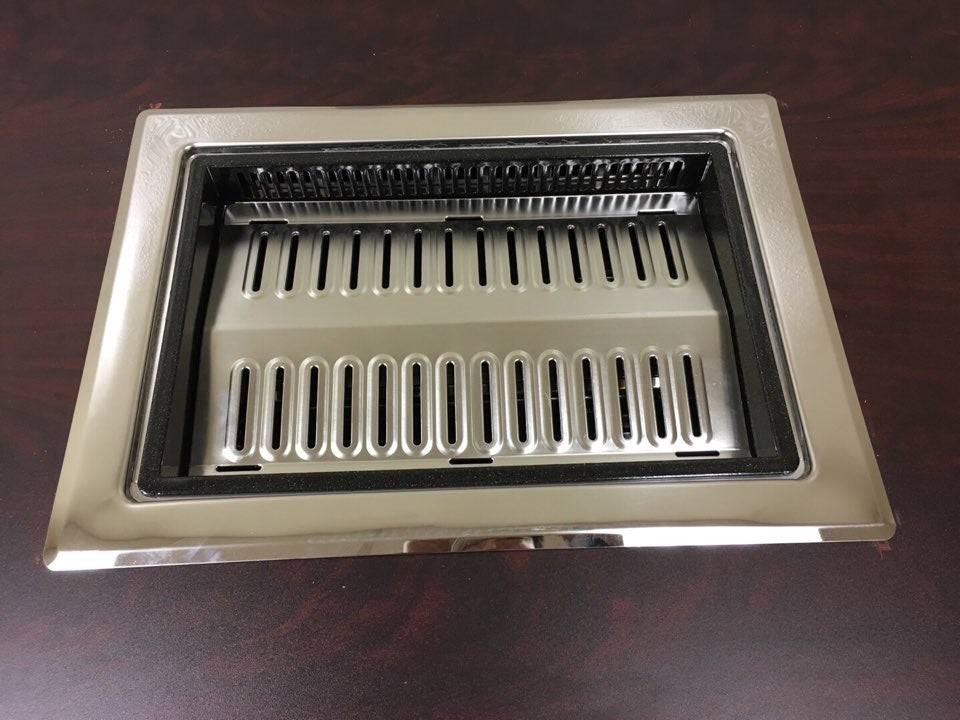 JSDR-400 Square Downdraft Grill/Roaster - Full Set (Burner + Table)