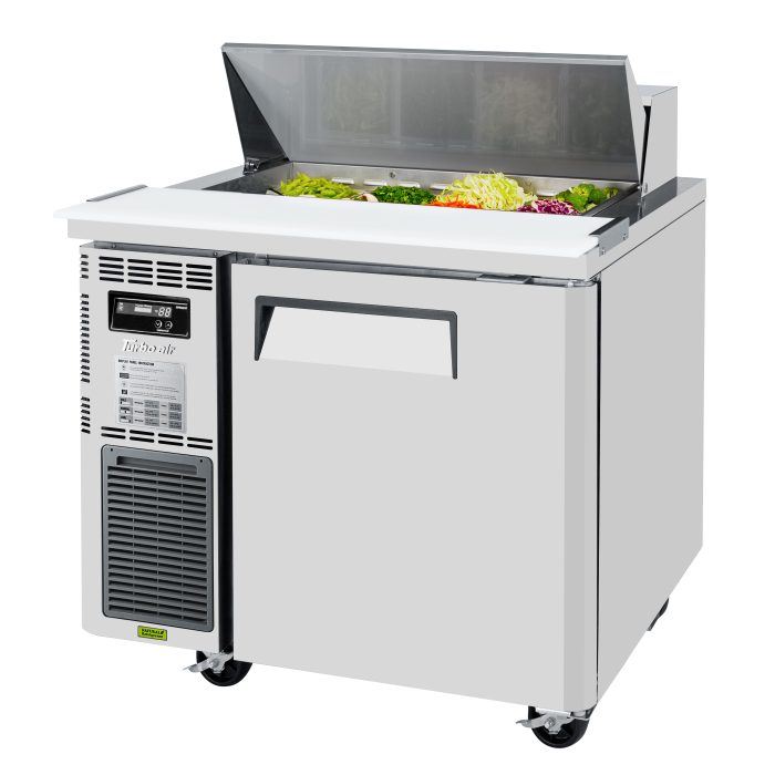 Turbo Air JST-36-N JS Series 36" 1 Door Side Mount Compressor Refrigerated Sandwich Prep Table