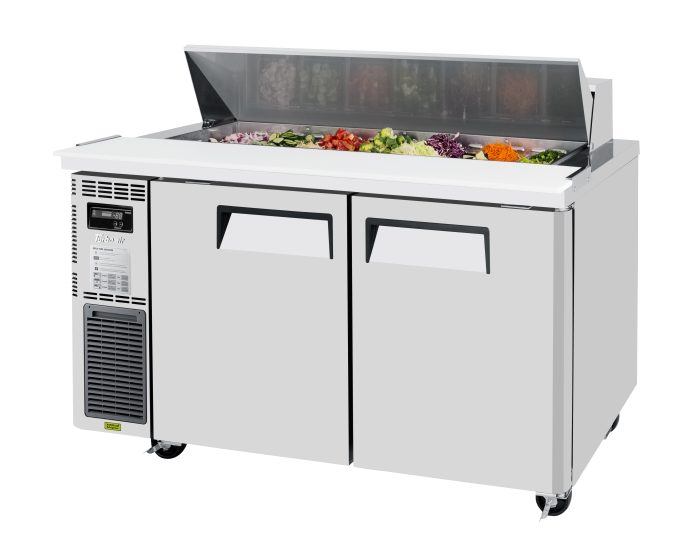 Turbo Air JST-60-N JS Series 60" 2 Door Side Mount Compressor Refrigerated Sandwich Prep Table
