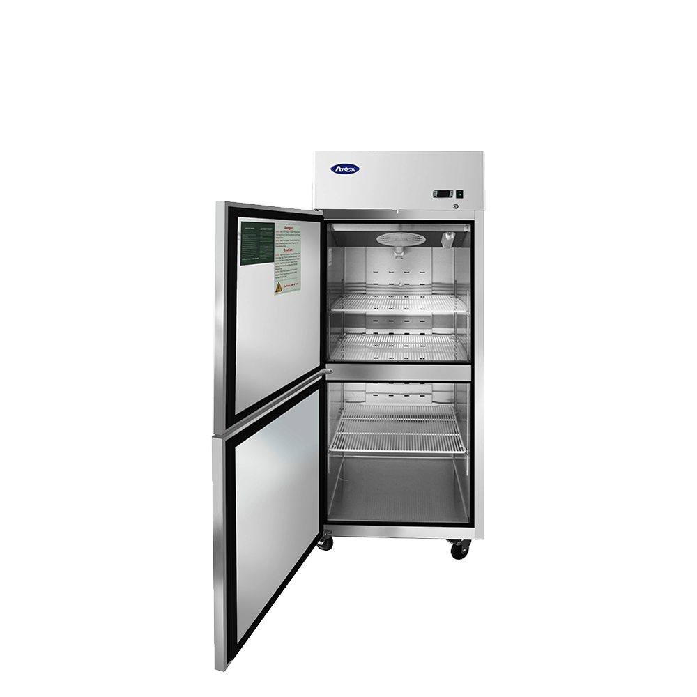 Atosa - MBF8007GRL - Top Mount Two (2) Divided Door Reach-in Freezer, Left-hand Hinge