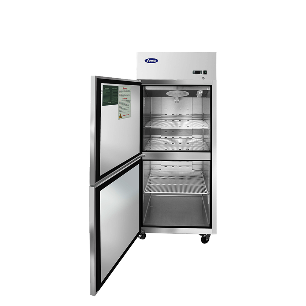 Atosa - MBF8010GRL - Top Mount Two (2) Divided Door Reach-in Refrigerator, Left-hand Hinge