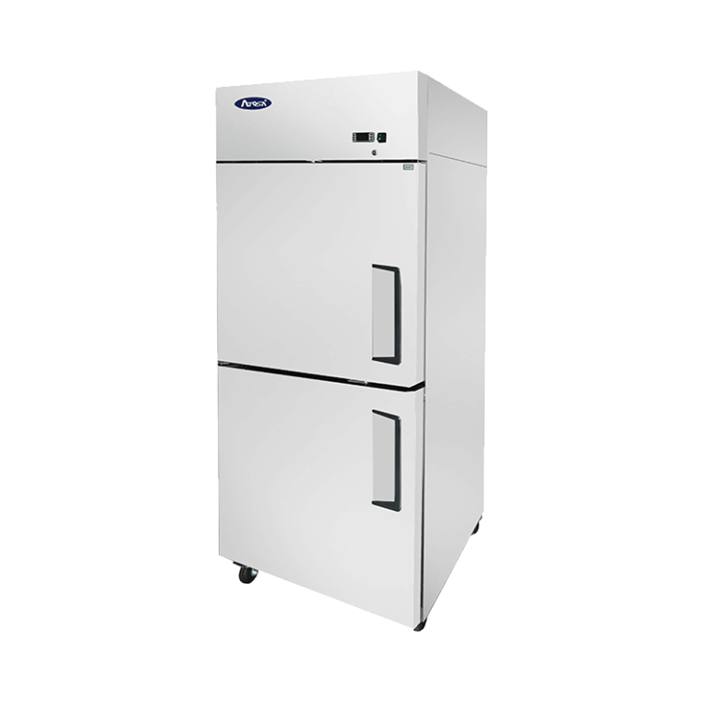 Atosa - MBF8010GRL - Top Mount Two (2) Divided Door Reach-in Refrigerator, Left-hand Hinge