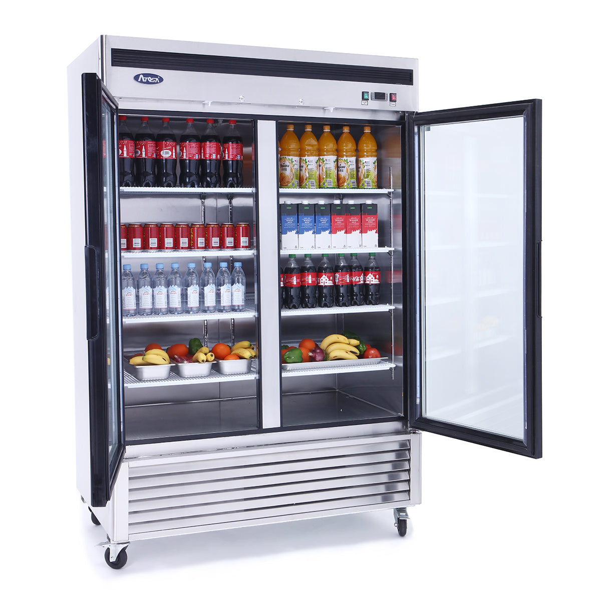 Atosa - MCF8707GR - Two (2) Glass Door Merchandiser Cooler