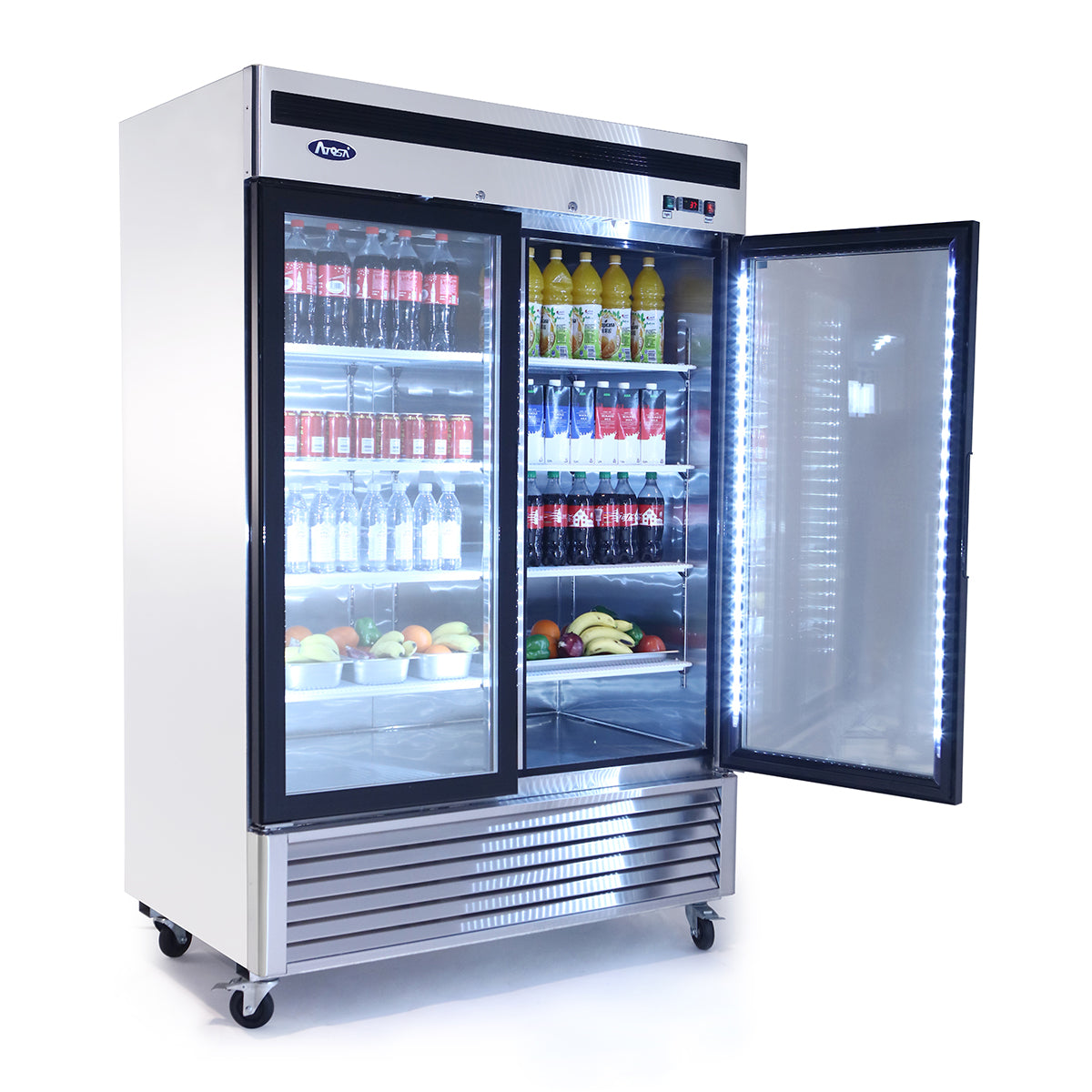 Atosa - MCF8707GR - Two (2) Glass Door Merchandiser Cooler