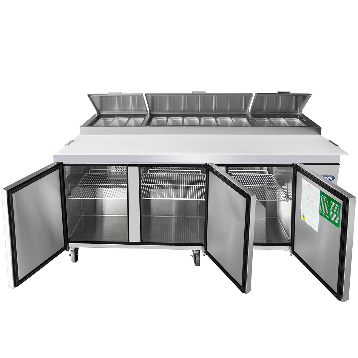Atosa - MPF8203GR - 93″ Refrigerated Pizza Prep. Table