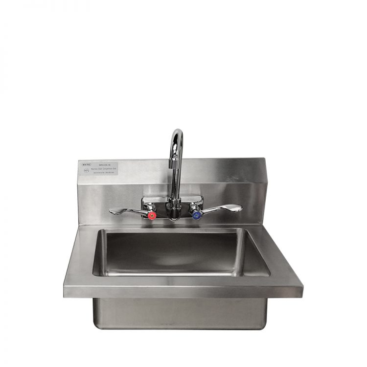 Atosa Mixrite - MRS-HS-18(W) - 18″ Hand Sink with Wrist Blade Handles