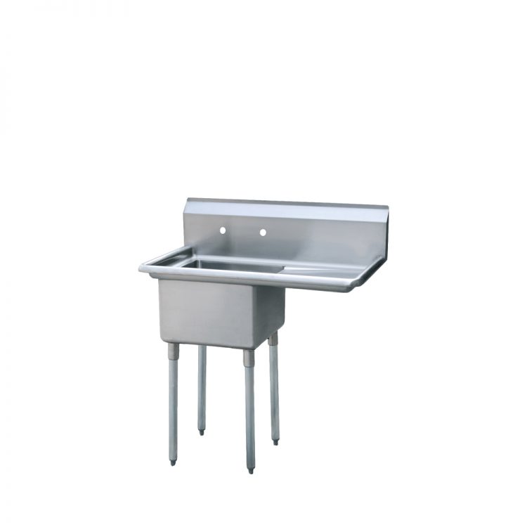 Atosa Mixrite - MRSA-1-R - 18″ One Compartment Sink with Right Drain Board