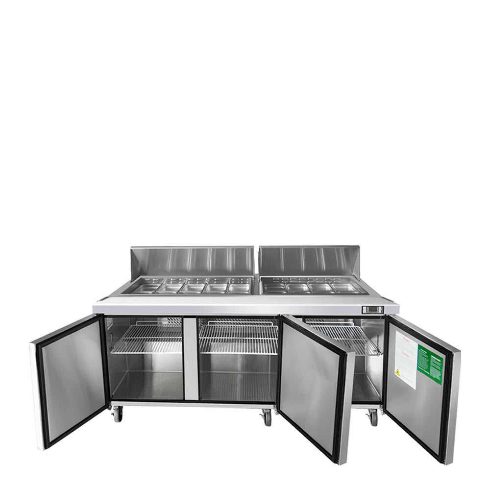 Atosa - MSF8304GR - 72″ Refrigerated Standard Top Sandwich Prep. Table