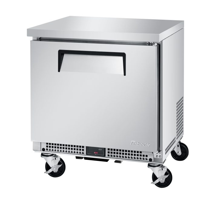 Turbo Air M3 MUR-27S-N6 MU Series 27" Shallow Depth Low Profile Undercounter Refrigerator with Solid Door