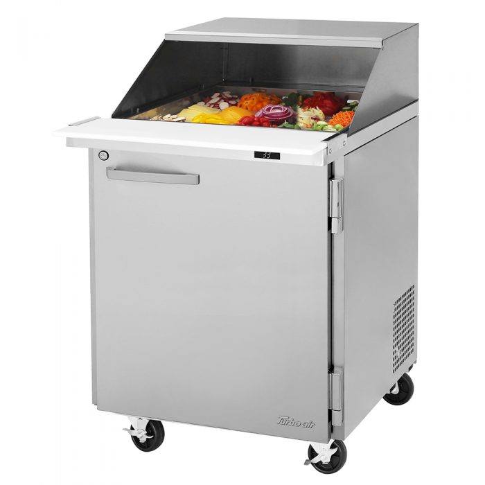 Turbo Air PST-28-12-N-SL PS Series 27 1/2" Sandwich/Salad Prep Table w/ Refrigerated Base, 115v