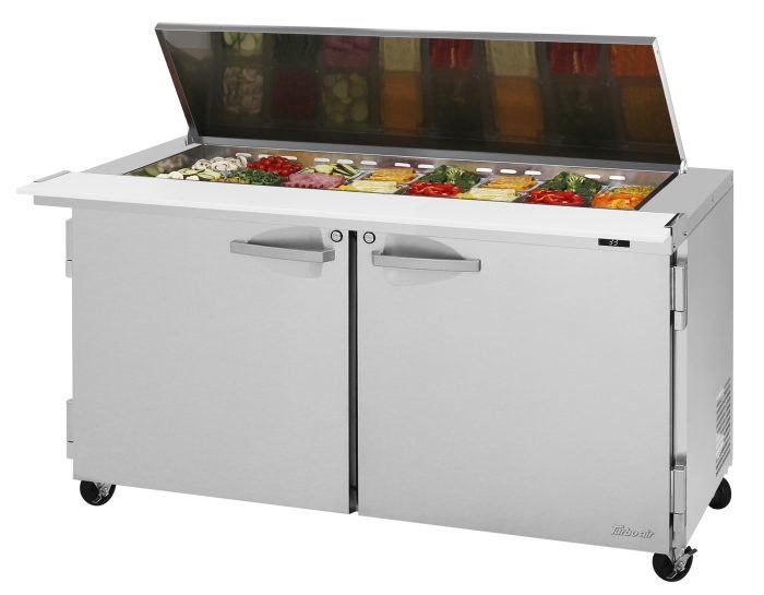 Turbo Air PST-60-24-N-FL PS Series 60" Mega Top Refrigerated Sandwich/Salad Prep Table