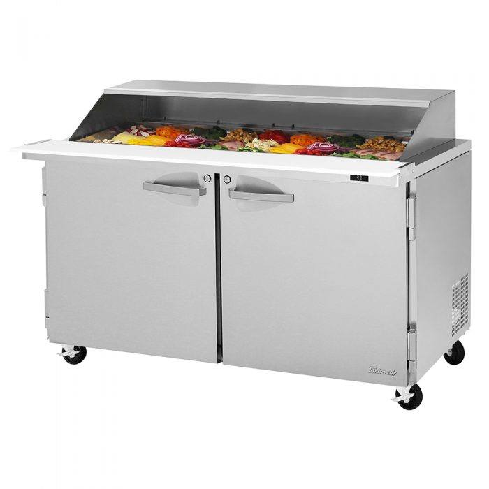 Turbo Air PST-60-24-N-SL PS Series 60 1/4" Sandwich/Salad Prep Table w/ Refrigerated Base, 115v