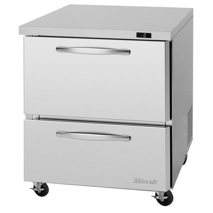 Turbo Air PUF-28-D2-N PU Series 27" One Section Undercounter Freezer, 6.8 cu. ft.