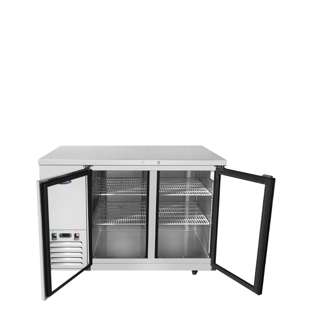 Atosa - SBB48GGRAUS1 - 48″ Shallow Depth Back Bar Cooler with Glass Doors