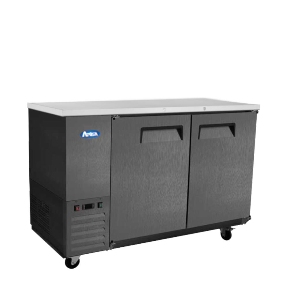 Atosa - SBB48GRAUS2 - 48″ Black Shallow Depth Back Bar Cooler