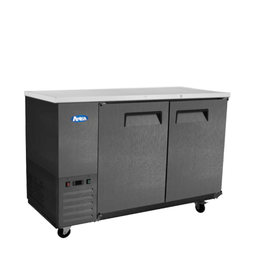 Atosa - SBB69GRAUS2 - 69″ Black Shallow Depth Back Bar Cooler