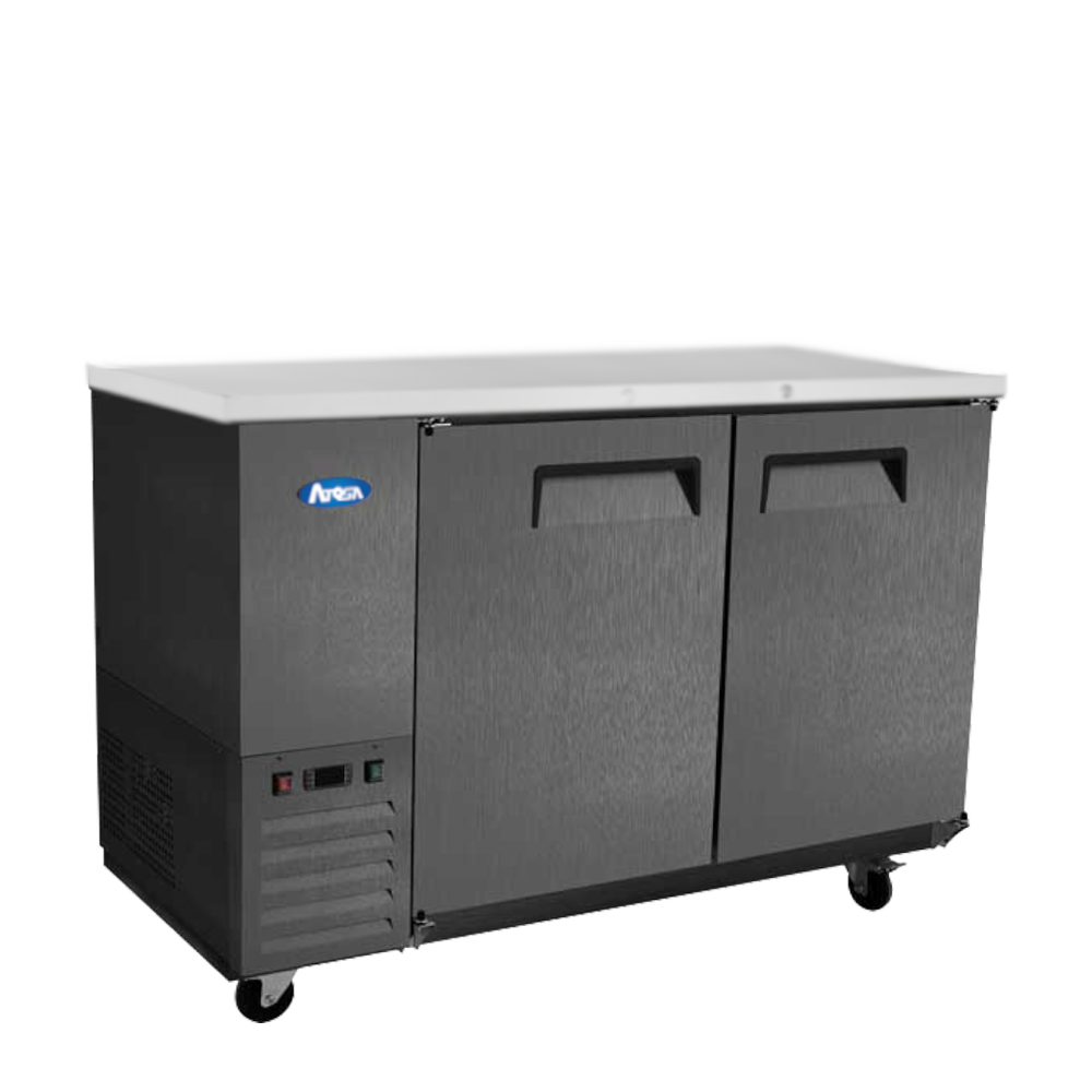 Atosa - SBB59GRAUS2 - 59″ Black Shallow Depth Back Bar Cooler